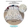 ETEHOMETEX Battal Boy Pamuklu Kapitoneli Yatak Örtüsü Seti EFEKT BEJ 8696474232095